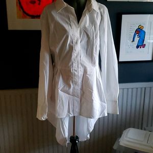 NWT Hi lo peplum blouse